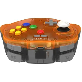 retro-bit Tribute 64 Wireless Controller Orange für Nintendo 64 / Switch / PC / Mac