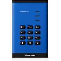 iStorage diskAshur3 SSD 512GB - Blue (0.51 TB), Externe SSD, Blau