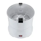 85W Elektrische Kartoffelschälmaschine, Kartoffelschäler mit Salatschleuder Kapazität 0,8 kg, Ausgestattet mit 430-Edelstahlklingen, Weiß