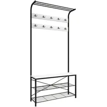 VCM Taliro 100 x 40 x 30 cm weiß / mit Sitzbank