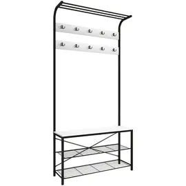 VCM Taliro 100 x 40 x 30 cm weiß / mit Sitzbank