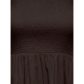 Jdy Midikleid Unifarben Braun XL