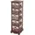 Mendler Regal Kommode mit 5 Korbschubladen 90x25x28cm, Shabby-Look, Vintage ~ braun