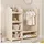 stilvora Babybett mit Kleiderstange 110 x 39 x 110 cm Beige