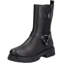 Rieker Damen Biker Boots Z9177, Frauen Stiefeletten,uebergangsstiefel,flach,Stiefel,Bootee,Booties,halbstiefel,Kurzstiefel,schwarz (00),37 EU / 4 UK - 37 EU