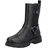 Rieker Damen Biker Boots Z9177, Frauen Stiefeletten,uebergangsstiefel,flach,Stiefel,Bootee,Booties,halbstiefel,Kurzstiefel,schwarz (00),37 EU / 4 UK - 37 EU