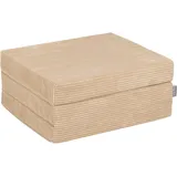 KiddyMoon Kinder Matratzen Aufklappen Aus Schaumstoff Kindermatratze Kleinkindmatratze Kinderzimmer Faltmatratze, Beige