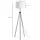 Homcom Stehlampe E27 Stahl Polyester 37 x 37 x 152cm Schwarz Weiß