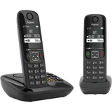 Gigaset AS690A Duo, mit 2 schnurlosen Mobilteilen , inkl. Anrufbeantworter