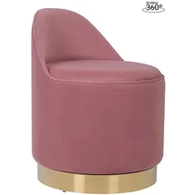 Kayoom Drehhocker 68 x 52 x 52 cm Altrosa