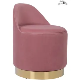 Kayoom Drehhocker 68 x 52 x 52 cm Altrosa