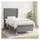 vidaXL Boxspringbett 100 x 200 cm Dunkelgrau