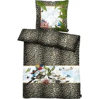 APELT Bettwäsche Louis braun 135x200+80x80 cm