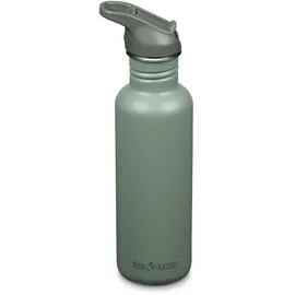 Klean Kanteen Fahrrad Trinkflaschen Classic Narrow (Flip Sport) mit Trinkverschluss aus Edelstahl in der Farbe Grün mit einem Volumen von 800 ml, 1011196