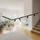 Briloner - Schienensystem Rail Komplettset, 4x GU10 Spots schwenkbar, 2x GU10 Pendel, L-Form, Lichtschienensystem Decke, Strahler Schiene, Deckenlampe, Deckenleuchte, Spotlight, 2,25m,