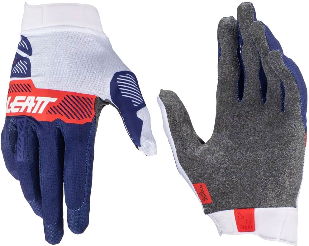 Leatt 1.5 GripR Royal, gants - Bleu/Blanc/Rouge - S