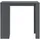 [en.casa] Bartisch Kouvola 110 x 50 x 103 cm Dunkelgrau