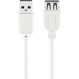 goobay USB-A auf USB-A 0,3 m Weiß