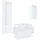 Vladon Badmöbelset, Creme, Holzwerkstoff, 200x193x51 cm, Badezimmer, Badmöbelsets & Badmöbelserien, Badmöbel-Sets