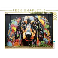 Calvendo Puzzle EIN Motiv aus dem Kalender Graffiti Hunde