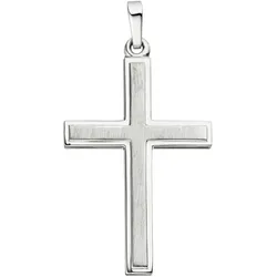 Kreuz-Anhänger JOBO "Anhänger Kreuz", silber (silber 925), Schmuckanhänger, Damen, Silber 925 (Sterlingsilber), 925 Silber