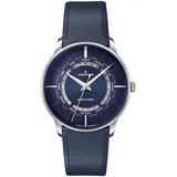 Junghans 27/3010.02 Automatik Herrenuhr Meister Worldtimer mit Lederband