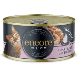 ENCORE Cat Thunfischfilet mit Krabben in Brühe für Katzen 16x70g