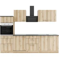 OPTIFIT Küchenzeile Livorno 270 cm Wildeiche Nachbildung
