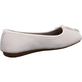 CLARKS Damen, Freckle Ice Ballerinas, White White Leather, 41 EU / 7 UK