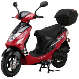 Alpha Motors CityLeader 50 ccm 3,0 PS 45 km/h rot inkl. Topcase