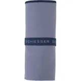 Schiesser Sporthandtuch Mario aus hochwertiger Mikrofaser, Microfaser (1-St), mit Kontrastsaum und Logo-Print lila