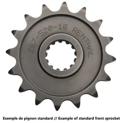 RENTHAL Standard-Stahlkettenrad 360A - 520