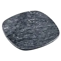 KESPER 38410 | Servierplatte aus massivem Marmor 25 x 25 x 1 cm grau poliert Buffetplatte