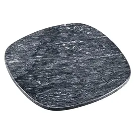 KESPER 38410 | Servierplatte aus massivem Marmor 25 x 25 x 1 cm grau poliert Buffetplatte