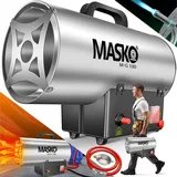 Masko MASKO® Gasheizgebläse Gasheizer Heizkanone Gasheizstrahler Bauheizer Gas Heizgerät heizstrahler Heißluftgenerator inkl. Gasschlauch & Druckminderer Heizgebläse für handelsübliche Gasflaschen