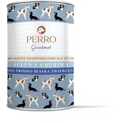 PERRO Gourmet Hirsch mit Birne Junior 400g Mono-Protein Welpenfutter