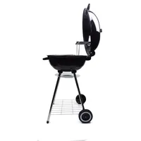 Grillgourmet Holzkohle-Kugelgrill Classic mit 2 Standbeine & 2 Rollen
