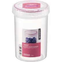 Lock & Lock runde Behälter, 1,3 l, transparent, Plastik, farblos, 330 ml
