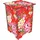 Werkhaus Photohocker Blumen 30 x 42 x 30 cm Rot/Mehrfarbig