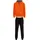 TRIGEMA Jogginganzug "TRIGEMA Jogginganzug aus Biobaumwolle", Herren, Gr. M, orange (mandarine), 75% Baumwolle (Biobaumwolle kbA), 25% Baumwolle (recycelt), casual, Sportanzüge