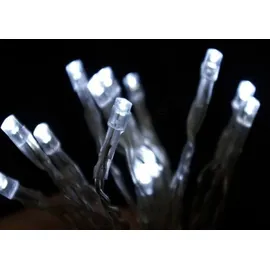 Spetebo Lichterkette mit 10 LED in kalt weiß - 130 cm - Weihnachts Tischlichterkette Deko Innen Beleuchtung