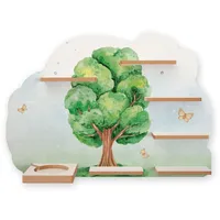 Kreative Feder Sammel-Regal „Baum“ Regal geeignet für Tonie Box und Tonies Wandregal für Musikbox und Figuren ideales Kinder-Regal zum Spielen und Sammeln ca. 55x41 cm (Baum)