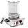 Wiltec Hot Dog Gerät 450 W aus Edelstahl, 260 x 290 x 380 mm, Wurstkocher Würstchenwärmer Hot Dog Maker Eierkocher Dämpfer