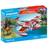 Playmobil Action Heroes Feuerwehrflugzeug mit Löschfunktion