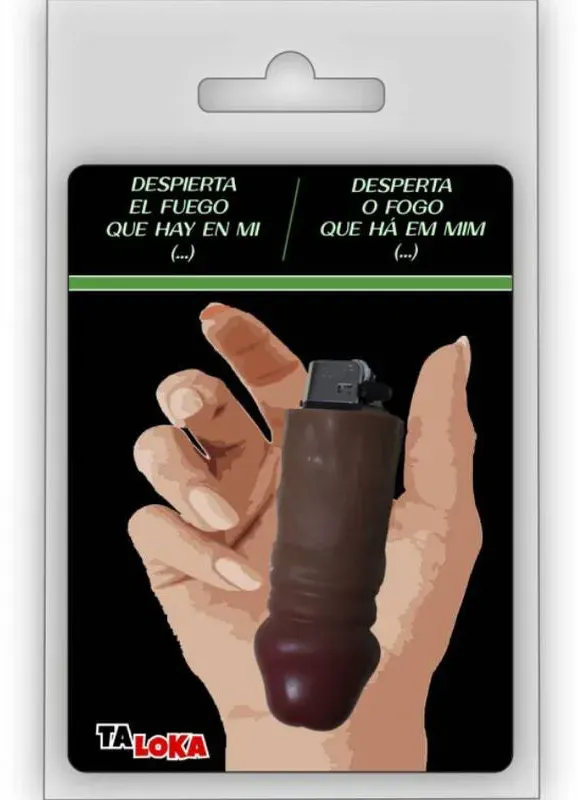 TALOKA - FANTASTISCHES FEUERZEUG IN FORM EINES PENIS DER FARBE MULATTO, 100 % WIEDERAUFLADBAR