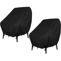 Luxuskollektion Schutzhülle für Gartenstühle 2 teilig 89x97x74cm Oxford Stoff