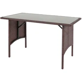 Proregal Gartentisch 60 x 112 x 68,5 cm Braun