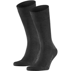 Socken Herren 2er Pack Stretch grau|aschgrau 41/42