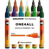 Molotow One4All 227HS Main-Kit 2 sortiert VE=12 Stück Stiftebox (Sortiert, 4 mm, 12