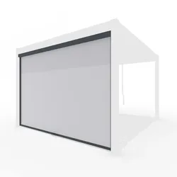 Weide Sonnenrollo für Weide Pergola | anthrazit